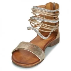 Chaussures Femme Sandales et Nu-pieds IgI&CO BRONIA Doré / Cognac -Sandales Soldes Boutique 18918538 500 C