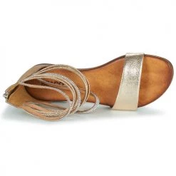 Chaussures Femme Sandales et Nu-pieds IgI&CO BRONIA Doré / Cognac -Sandales Soldes Boutique 18918538 500 F
