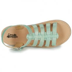Chaussures Fille Sandales et Nu-pieds Citrouille et Compagnie MAYANA Turquoise 11 Chaussures Fille Sandales et Nu-pieds Citrouille et Compagnie MAYANA Turquoise -Sandales Soldes Boutique 18919225 500 F