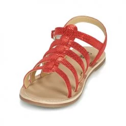 Chaussures Fille Sandales et Nu-pieds Citrouille et Compagnie MAYANA Rouge -Sandales Soldes Boutique 18919226 500 C