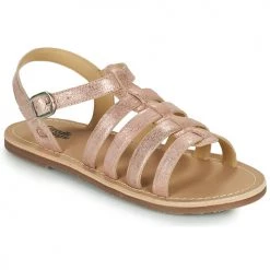 Chaussures Fille Sandales et Nu-pieds Citrouille et Compagnie MAYANA Rose / or