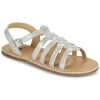 Chaussures Fille Sandales et Nu-pieds Citrouille et Compagnie MAYANA Blanc/argent