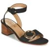 Chaussures Femme Sandales et Nu-pieds JB Martin OLAK Noir