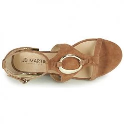 Chaussures Femme Sandales et Nu-pieds JB Martin BOCCIA Marron -Sandales Soldes Boutique 18938689 500 F