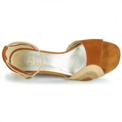 Chaussures Femme Sandales et Nu-pieds Sweet CHINOS Camel -Sandales Soldes Boutique 18940876 500 F