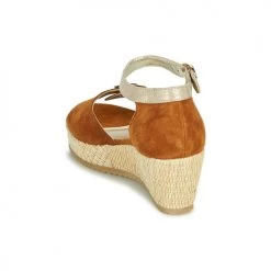 Chaussures Femme Sandales et Nu-pieds Sweet ESTERS Doré / Camel -Sandales Soldes Boutique 18940882 500 E