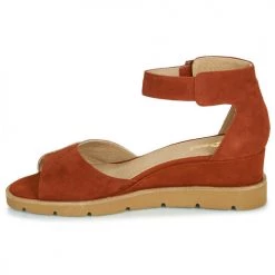 Chaussures Femme Sandales et Nu-pieds Sweet ETUVESS Bordeaux / Doré -Sandales Soldes Boutique 18940884 500 D