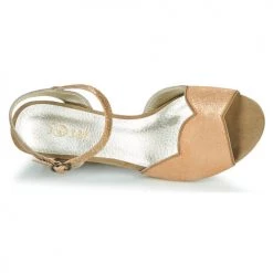 Chaussures Femme Sandales et Nu-pieds Sweet GOLFE Doré -Sandales Soldes Boutique 18940885 500 F