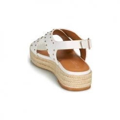 Chaussures Femme Sandales et Nu-pieds The Divine Factory LS1802J Blanc -Sandales Soldes Boutique 18941123 500 E