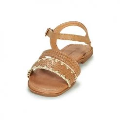 Chaussures Femme Sandales et Nu-pieds The Divine Factory TX4339 Camel -Sandales Soldes Boutique 18941126 500 C