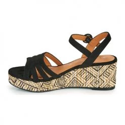 Chaussures Femme Sandales et Nu-pieds The Divine Factory QL4345 Noir -Sandales Soldes Boutique 18941128 500 D