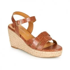 Chaussures Femme Sandales et Nu-pieds The Divine Factory QL4351 Camel