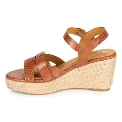 Chaussures Femme Sandales et Nu-pieds The Divine Factory QL4351 Camel -Sandales Soldes Boutique 18941129 500 D