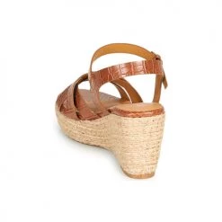 Chaussures Femme Sandales et Nu-pieds The Divine Factory QL4351 Camel -Sandales Soldes Boutique 18941129 500 E