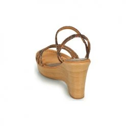 Chaussures Femme Sandales et Nu-pieds Unisa RENERA Marron / Python -Sandales Soldes Boutique 18944797 500 E