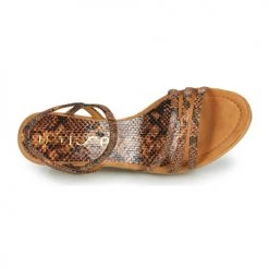 Chaussures Femme Sandales et Nu-pieds Unisa RENERA Marron / Python -Sandales Soldes Boutique 18944797 500 F