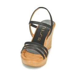Chaussures Femme Sandales et Nu-pieds Unisa RENERA Noir -Sandales Soldes Boutique 18944798 500 C