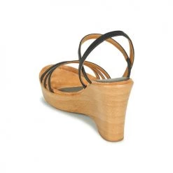 Chaussures Femme Sandales et Nu-pieds Unisa RENERA Noir -Sandales Soldes Boutique 18944798 500 E