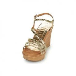 Chaussures Femme Sandales et Nu-pieds Unisa RABAL Doré -Sandales Soldes Boutique 18944800 500 C