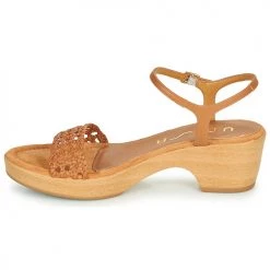 Chaussures Femme Sandales et Nu-pieds Unisa ILOBI Camel -Sandales Soldes Boutique 18944803 500 D