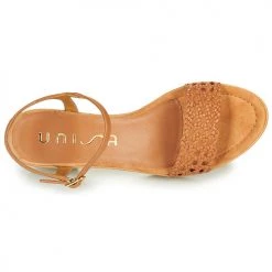 Chaussures Femme Sandales et Nu-pieds Unisa ILOBI Camel -Sandales Soldes Boutique 18944803 500 F
