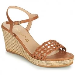 Chaussures Femme Sandales et Nu-pieds Unisa LOBI Camel