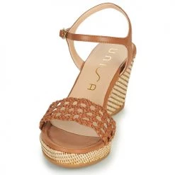 Chaussures Femme Sandales et Nu-pieds Unisa LOBI Camel -Sandales Soldes Boutique 18944809 500 C
