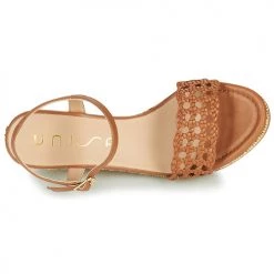 Chaussures Femme Sandales et Nu-pieds Unisa LOBI Camel -Sandales Soldes Boutique 18944809 500 F