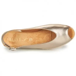 Chaussures Femme Sandales et Nu-pieds Unisa CASBAS Doré -Sandales Soldes Boutique 18944815 500 F