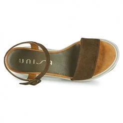 Chaussures Femme Sandales et Nu-pieds Unisa KOLLA Kaki -Sandales Soldes Boutique 18944830 500 F