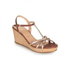 Chaussures Femme Sandales et Nu-pieds Unisa LLINAR Doré