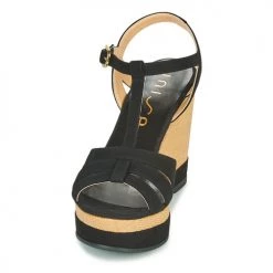 Chaussures Femme Sandales et Nu-pieds Unisa MANACOR Noir -Sandales Soldes Boutique 18944836 500 C