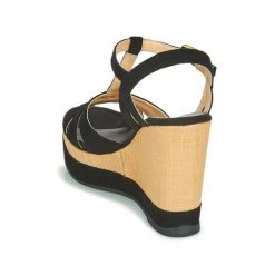 Chaussures Femme Sandales et Nu-pieds Unisa MANACOR Noir -Sandales Soldes Boutique 18944836 500 E