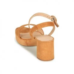 Chaussures Femme Sandales et Nu-pieds Unisa NENES Camel -Sandales Soldes Boutique 18944838 500 E