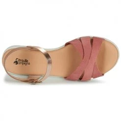 Chaussures Fille Sandales et Nu-pieds Citrouille et Compagnie OBILOU Rose -Sandales Soldes Boutique 18944932 500 F