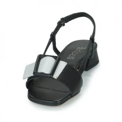 Chaussures Femme Sandales et Nu-pieds Fericelli PANILA Noir / blanc -Sandales Soldes Boutique 18946097 500 C