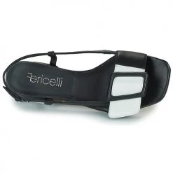 Chaussures Femme Sandales et Nu-pieds Fericelli PANILA Noir / blanc -Sandales Soldes Boutique 18946097 500 F