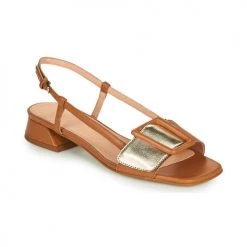 Chaussures Femme Sandales et Nu-pieds Fericelli PANILA Camel / Doré