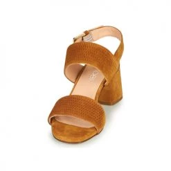 Chaussures Femme Sandales et Nu-pieds Fericelli MARRAK Camel -Sandales Soldes Boutique 18946125 500 C