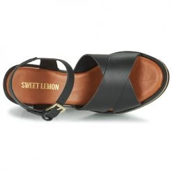 Chaussures Femme Sandales et Nu-pieds Sweet Lemon LUPOLE Noir -Sandales Soldes Boutique 18946670 500 F