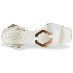 Chaussures Femme Sandales et Nu-pieds Hispanitas SANDY Blanc -Sandales Soldes Boutique 18953074 500 F