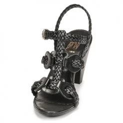 Chaussures Femme Sandales et Nu-pieds Mimmu TRECCIA-P-NERO Noir -Sandales Soldes Boutique 18968942 500 C