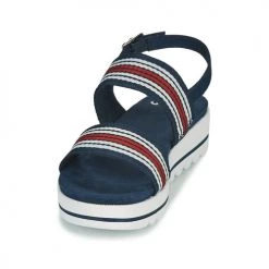 Chaussures Femme Sandales et Nu-pieds Jana STROMAELA Marine / Rouge / Blanc -Sandales Soldes Boutique 18968954 500 C