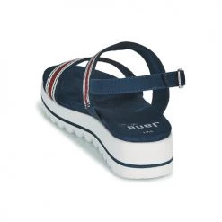Chaussures Femme Sandales et Nu-pieds Jana STROMAELA Marine / Rouge / Blanc -Sandales Soldes Boutique 18968954 500 E