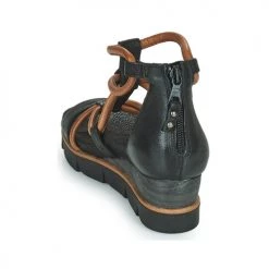 Chaussures Femme Sandales et Nu-pieds Mjus TAPASITA Noir / Camel -Sandales Soldes Boutique 18969172 500 E
