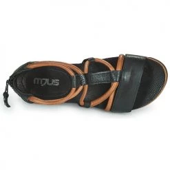 Chaussures Femme Sandales et Nu-pieds Mjus TAPASITA Noir / Camel -Sandales Soldes Boutique 18969172 500 F