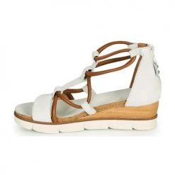 Chaussures Femme Sandales et Nu-pieds Mjus TAPASITA Blanc / Camel -Sandales Soldes Boutique 18969173 500 D