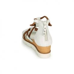 Chaussures Femme Sandales et Nu-pieds Mjus TAPASITA Blanc / Camel -Sandales Soldes Boutique 18969173 500 E