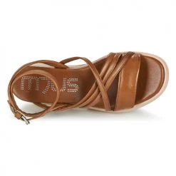 Chaussures Femme Sandales et Nu-pieds Mjus PLATITUAN Camel -Sandales Soldes Boutique 18969180 500 F