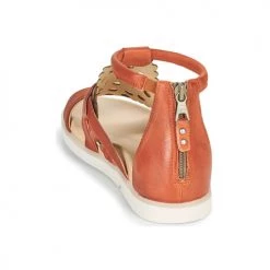 Chaussures Femme Sandales et Nu-pieds Mjus KETTA Brique / argenté -Sandales Soldes Boutique 18969192 500 E